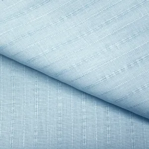 European texture stripe linen - baby blue