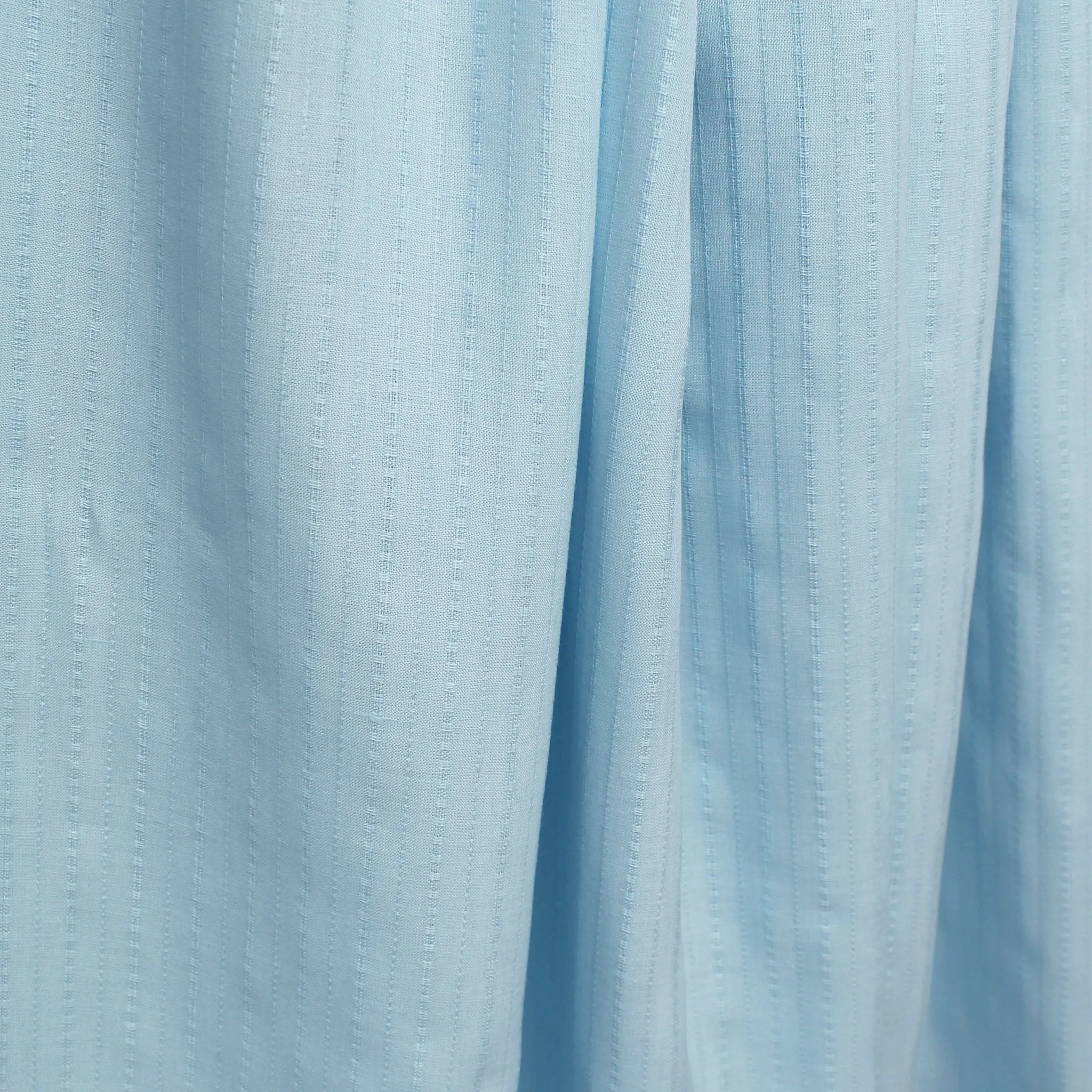 European texture stripe linen - baby blue