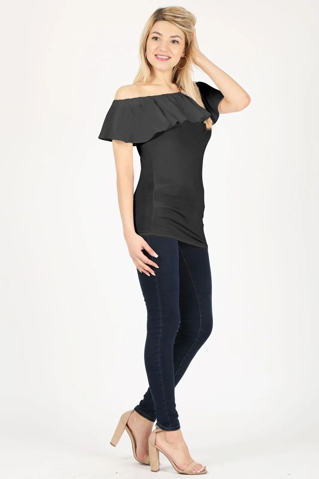 Flaunt the Fit Ruffle Top