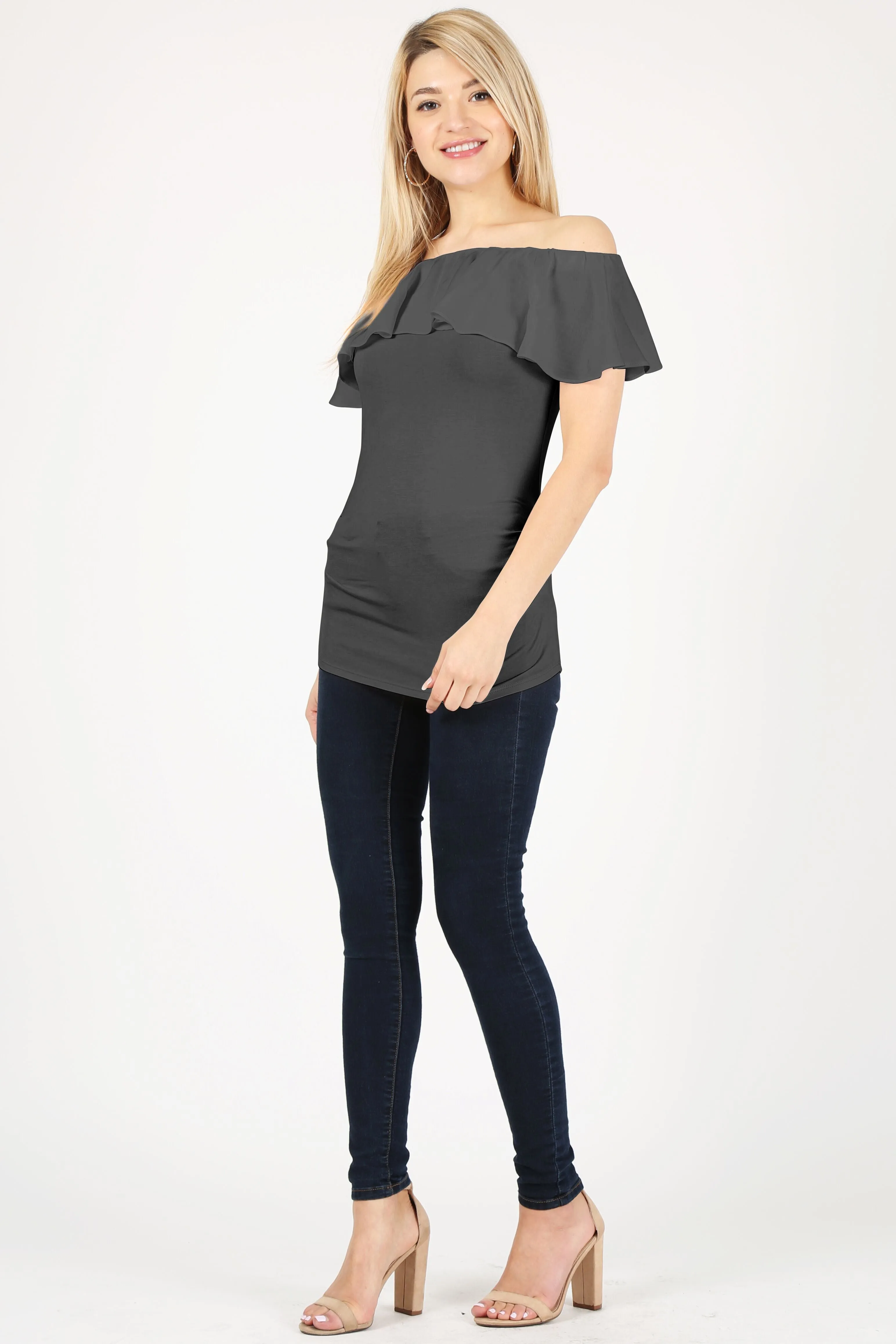 Flaunt the Fit Ruffle Top