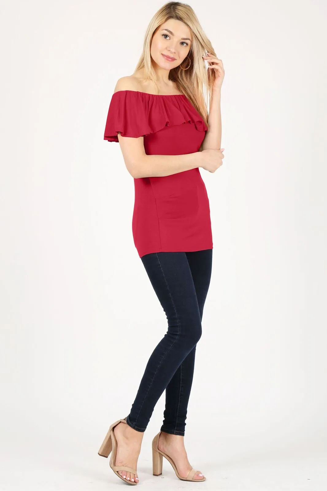 Flaunt the Fit Ruffle Top