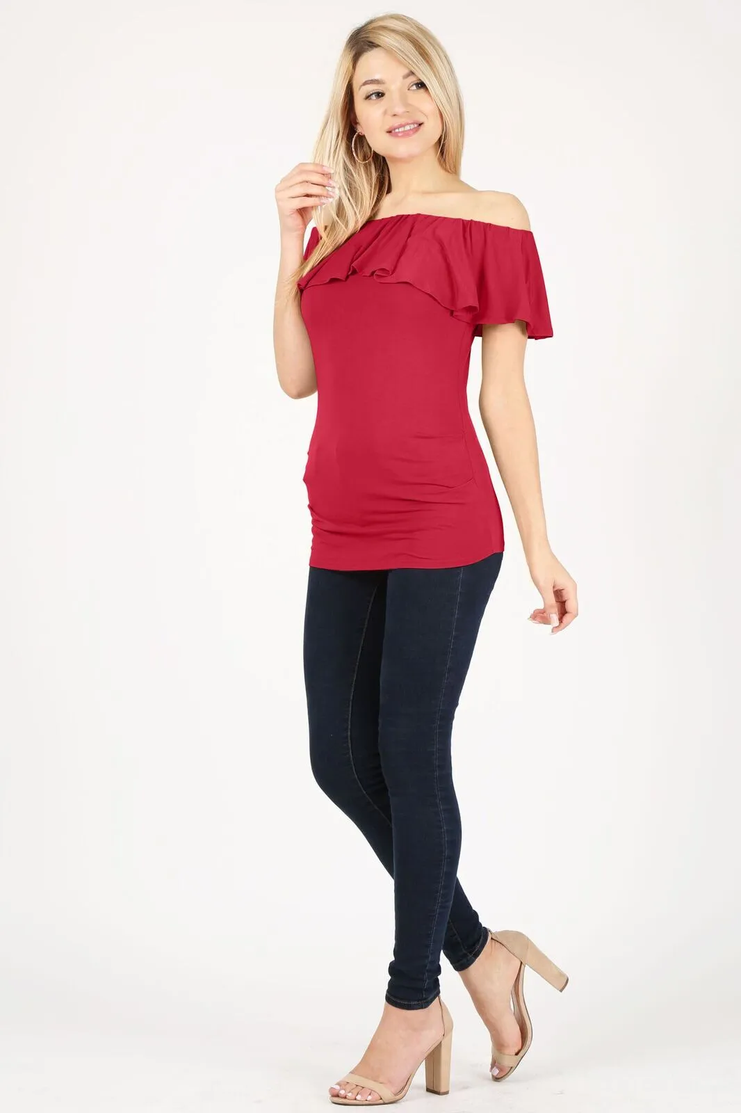 Flaunt the Fit Ruffle Top