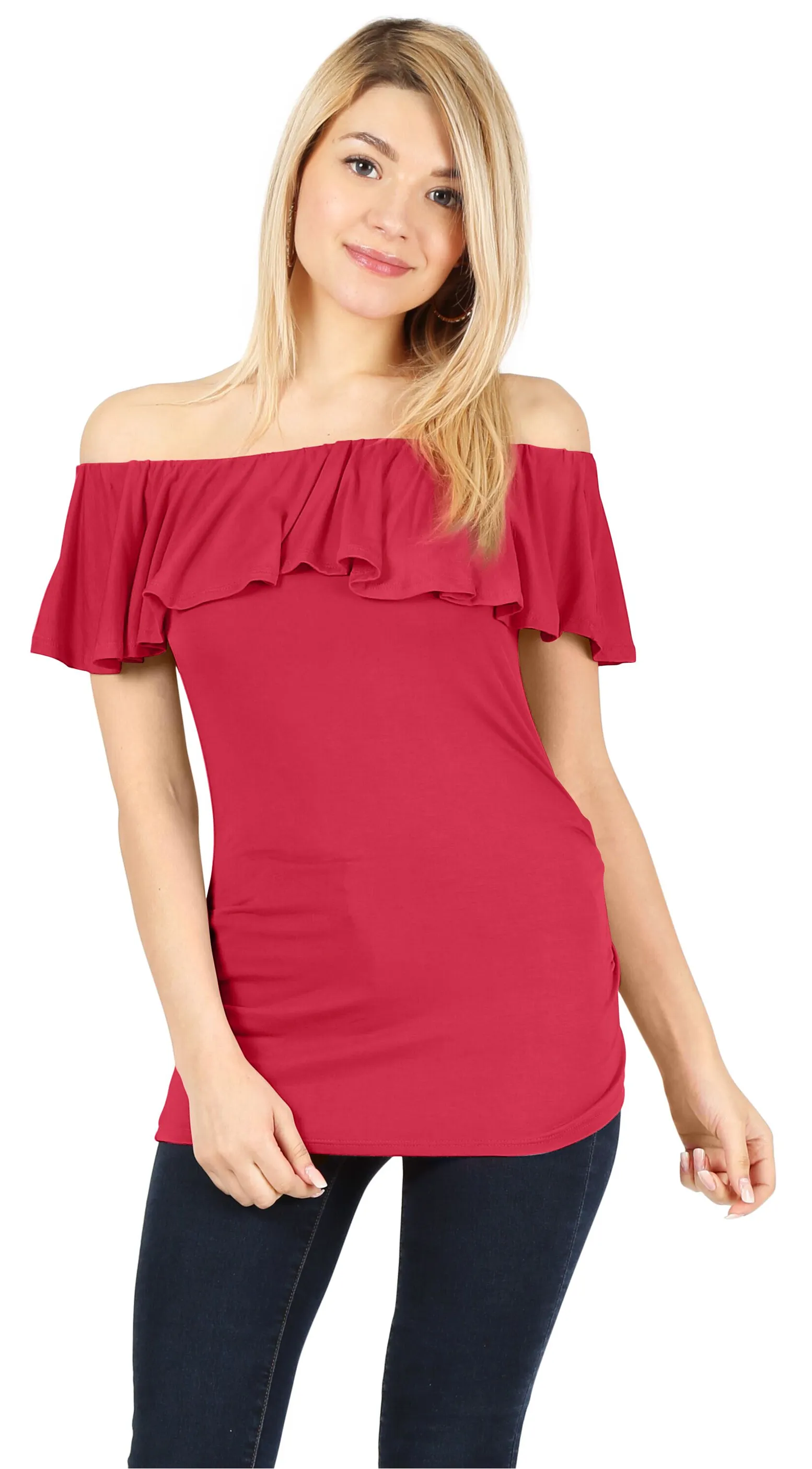Flaunt the Fit Ruffle Top
