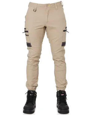 Flex and Move Stretch Cargo Cuffed Pants - Stone