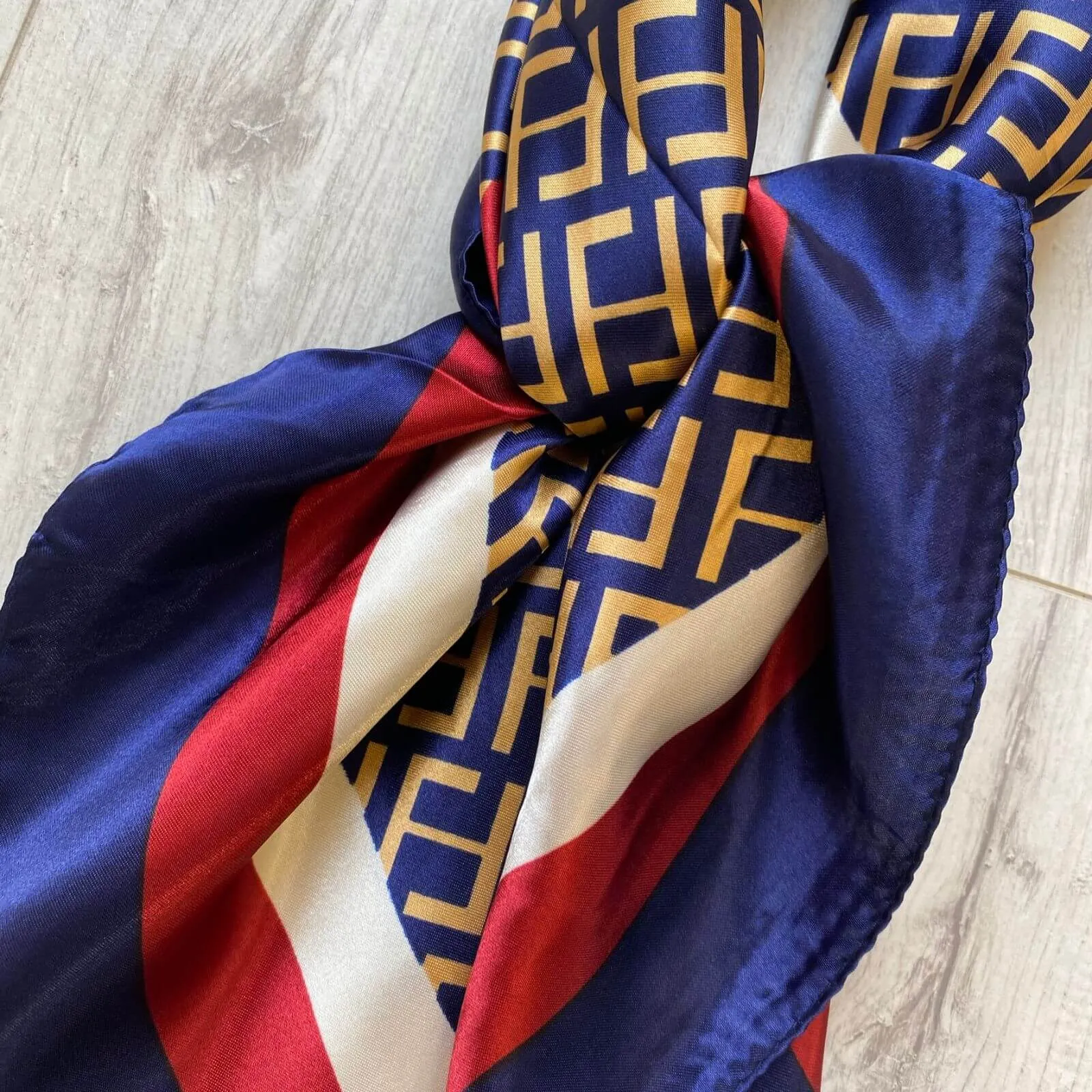 Flo Navy Neck Scarf