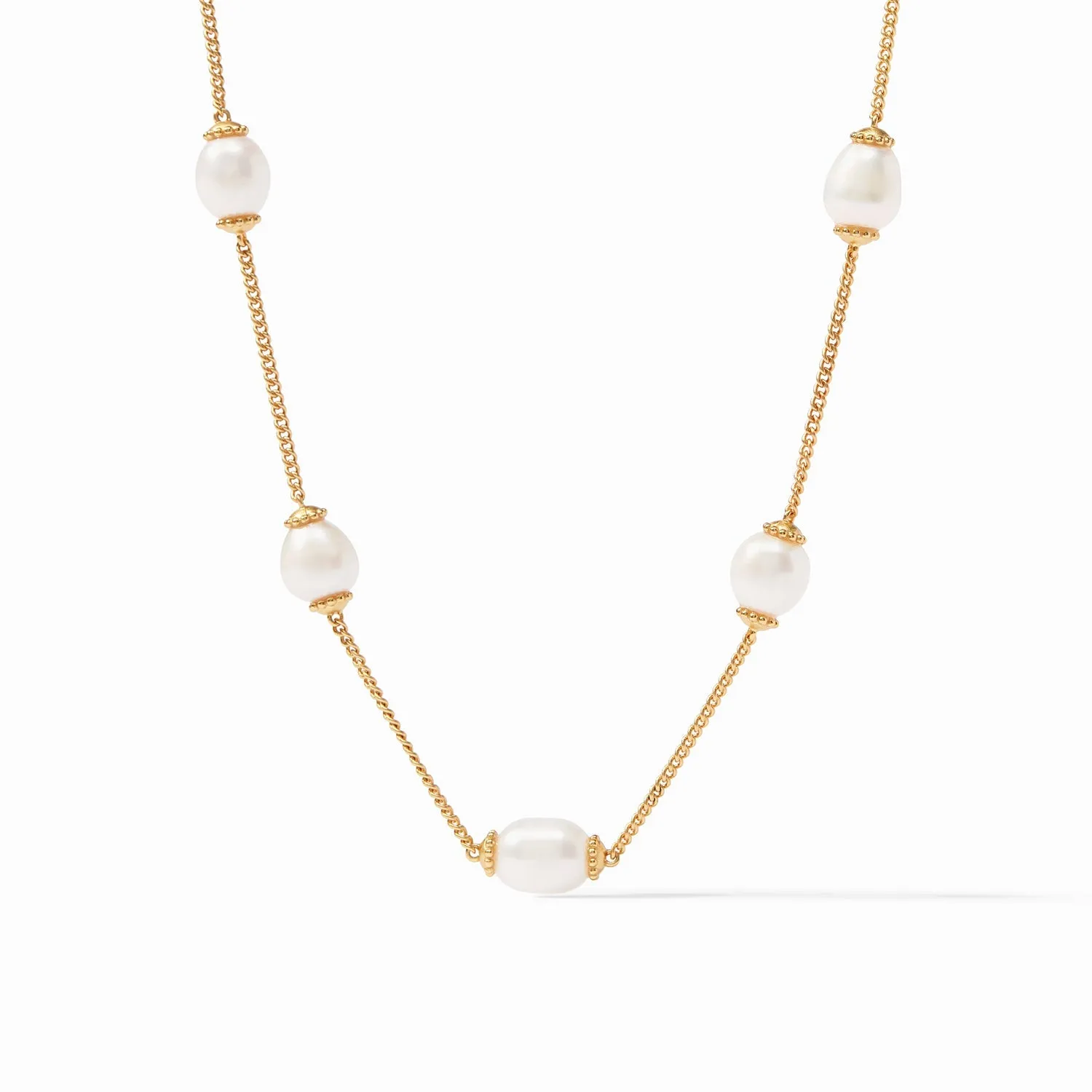 Flora Delicate Necklace, Pearl
