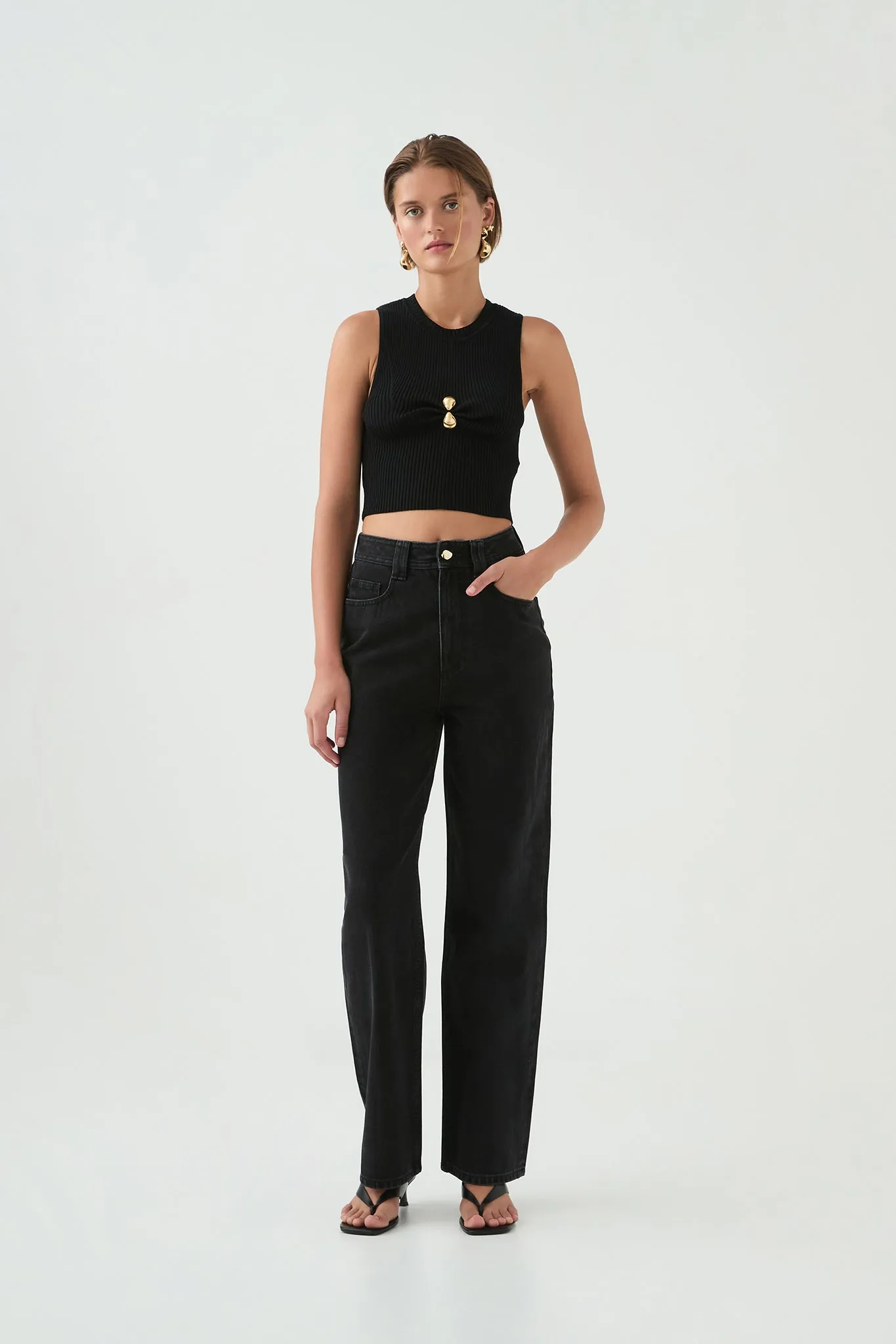 Focal Knit Top
