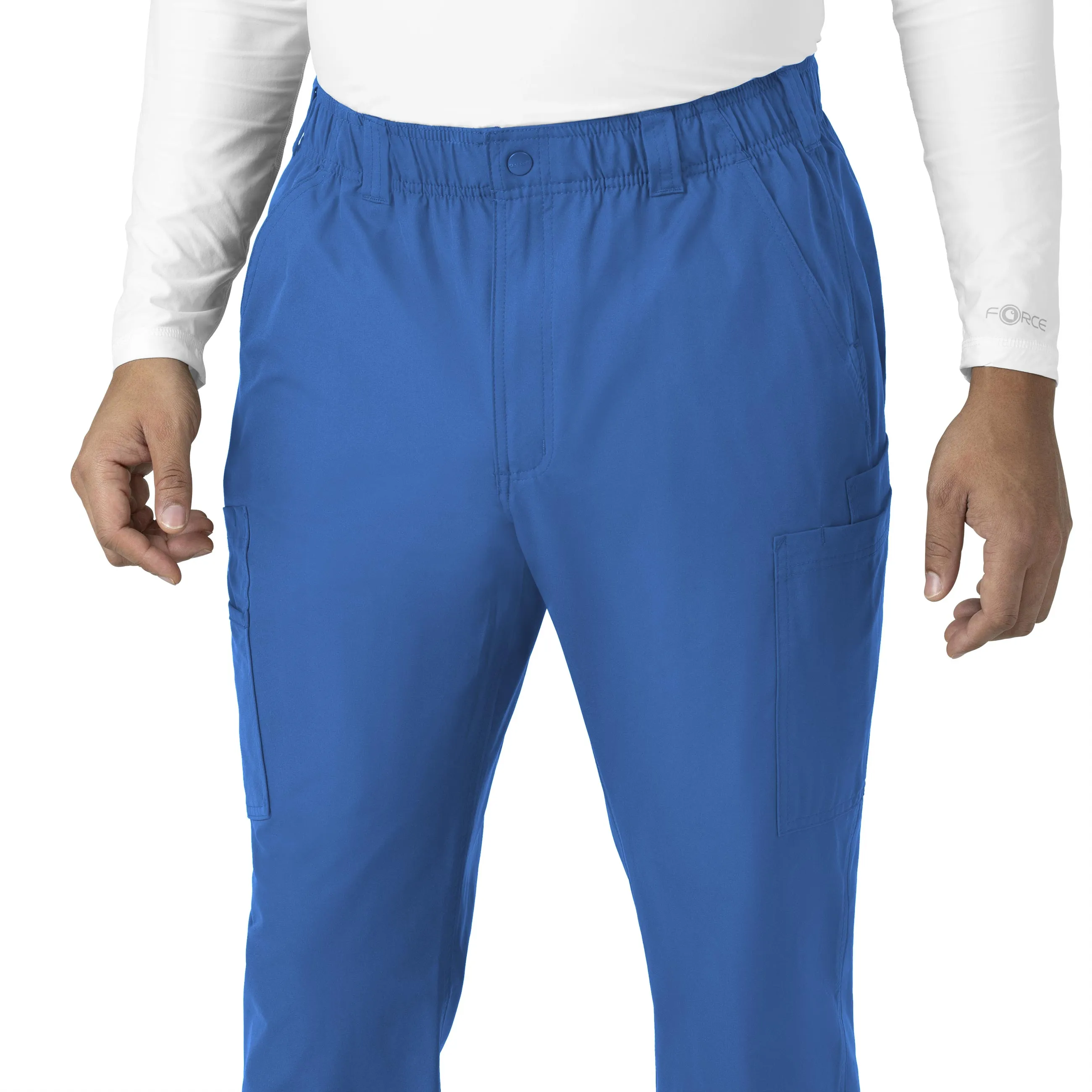 Force Essentials C56113 Men's Straight Leg Cargo Scrub Pants Royal