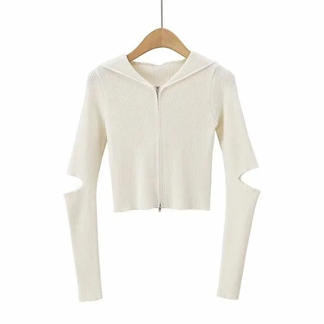 FOURBASIX Hooded Zip-Up Jacket