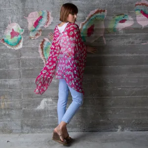 Frolic Silk Chiffon Scarf Wrap