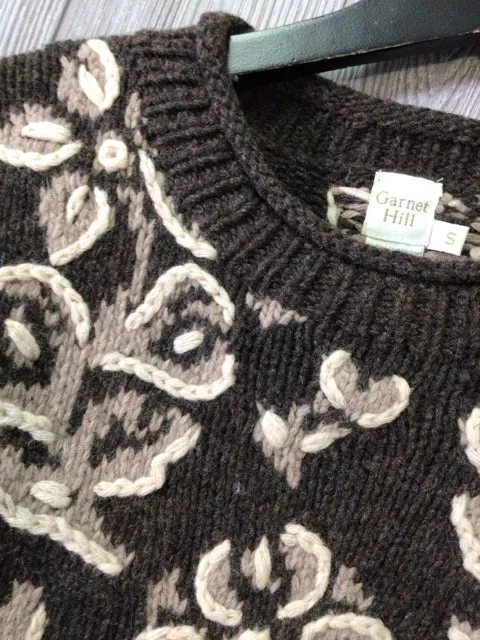Garnet Hill Lambswool Sweater Size Small