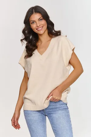 Gilet model 209737 Makadamia