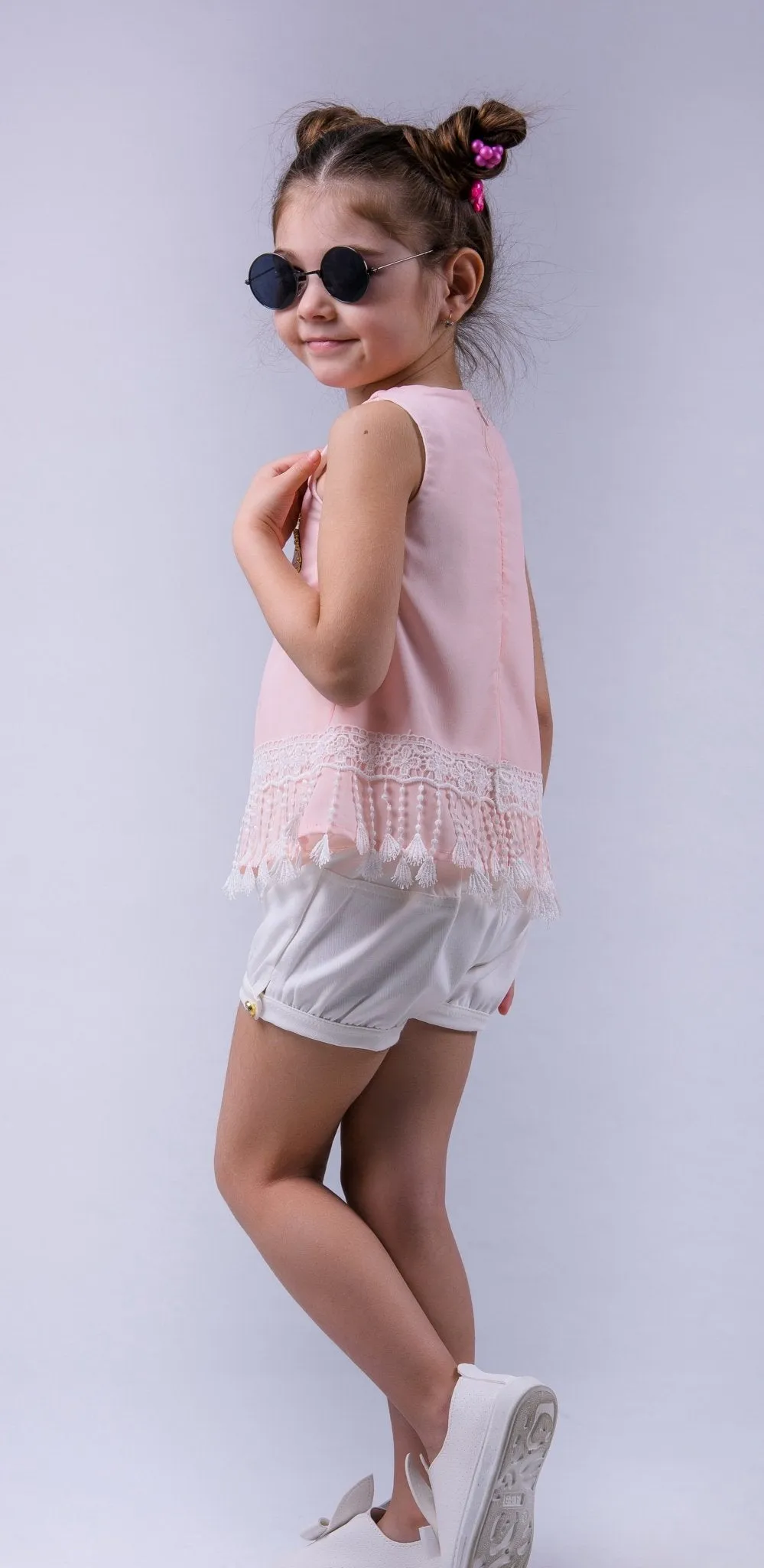 Girls Summer Pink Bicycle Set