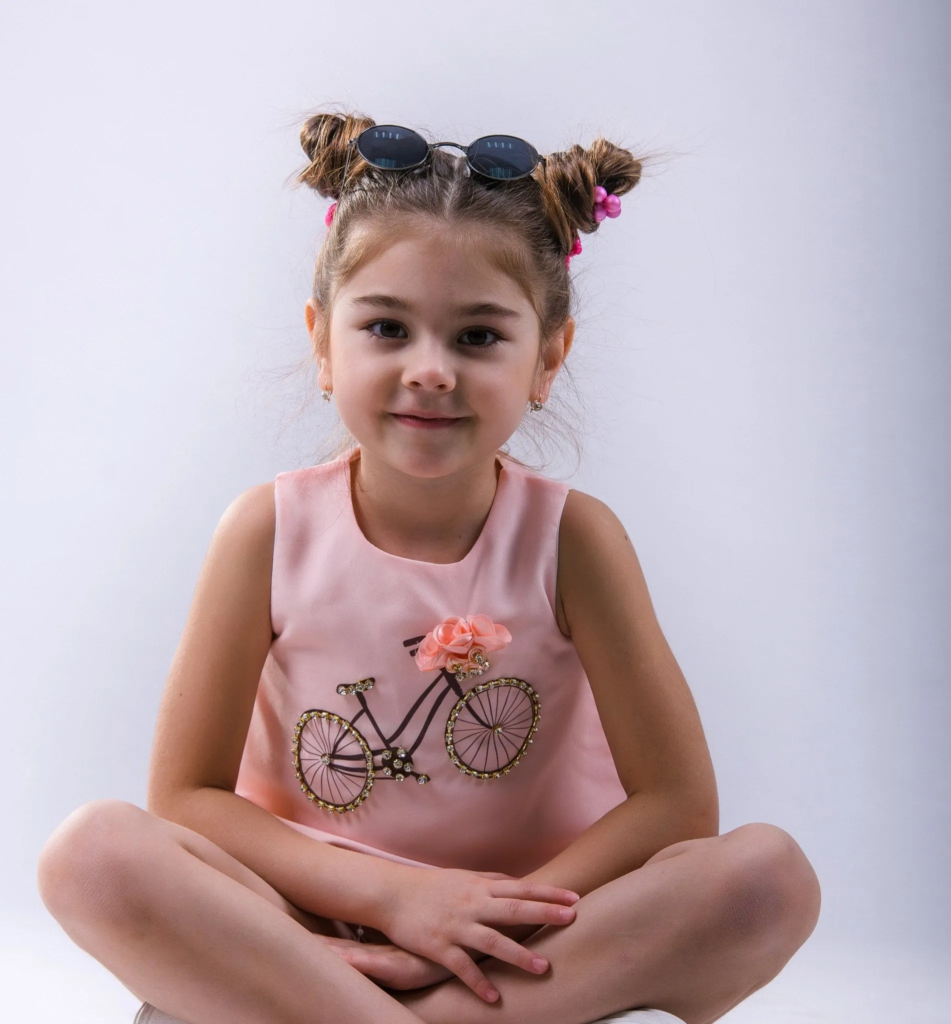 Girls Summer Pink Bicycle Set