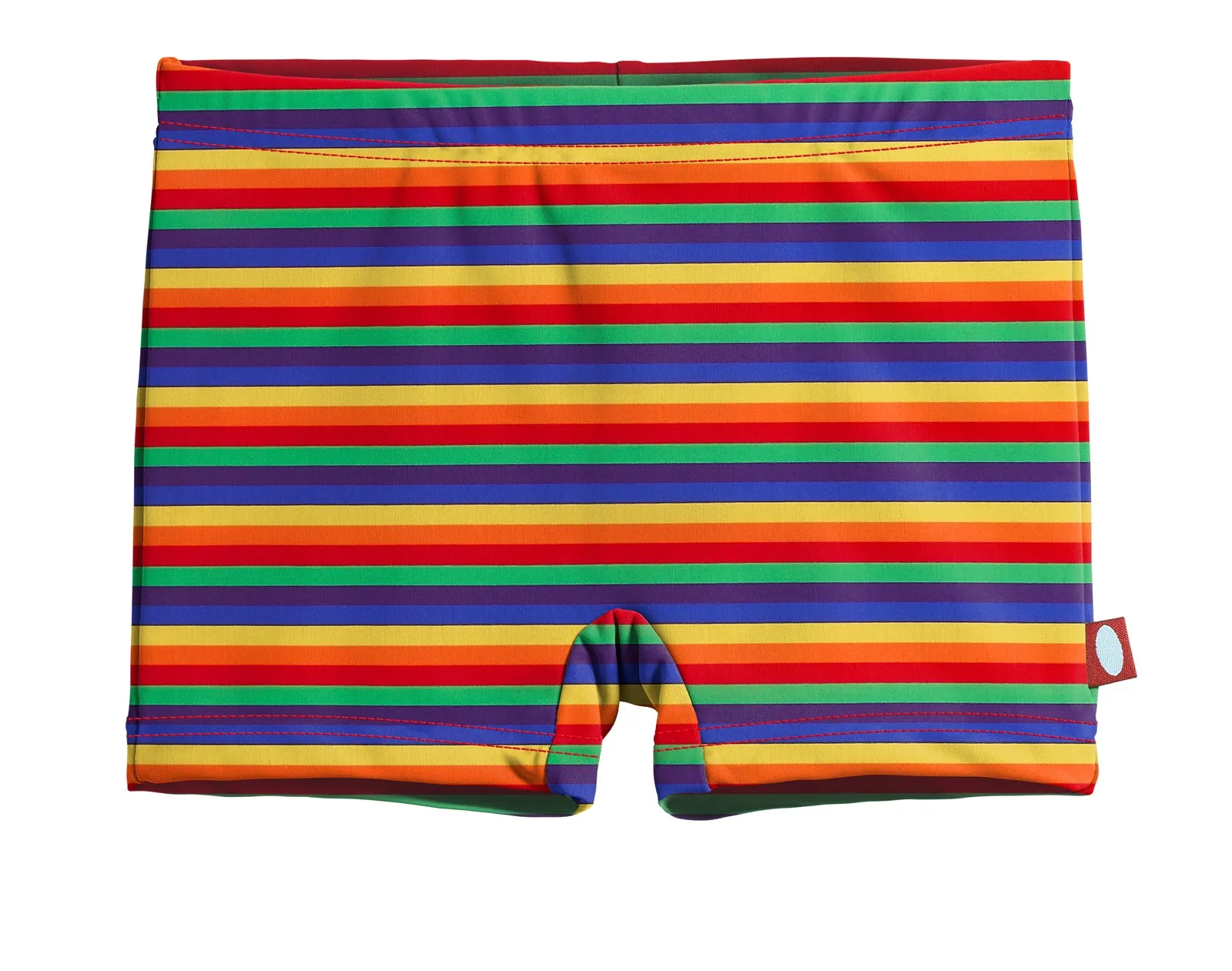 Girls UPF 50  Printed Swim Boy Shorts  | Rainbow Print