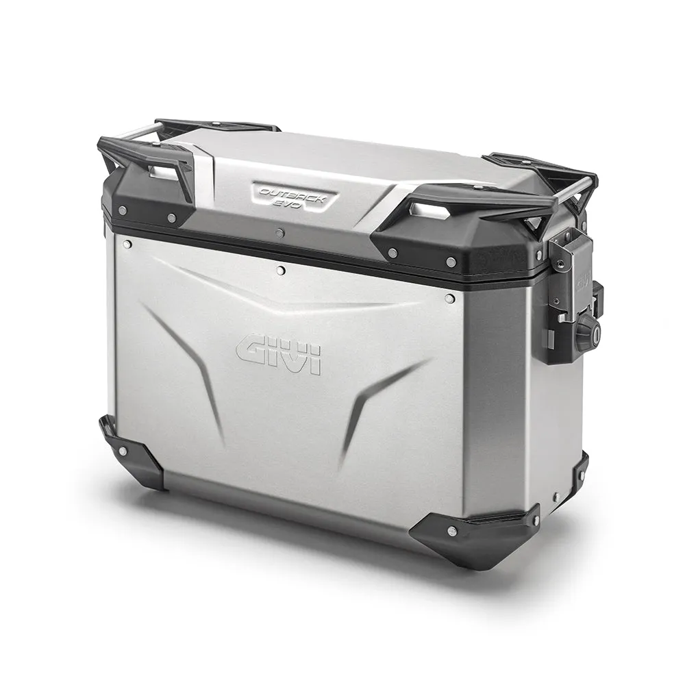Givi Trekker Outback EVO 37 & 33 lt Cam-Side Cases Silver (pair)