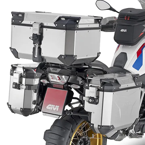 Givi Trekker Outback EVO 37 & 33 lt Cam-Side Cases Silver (pair)