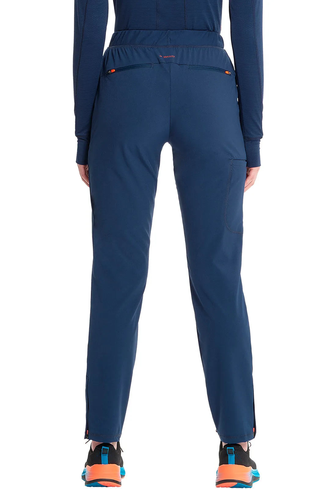 GNR8 IN120A Mid Rise Pull-on Tapered Leg Cargo Pants Navy