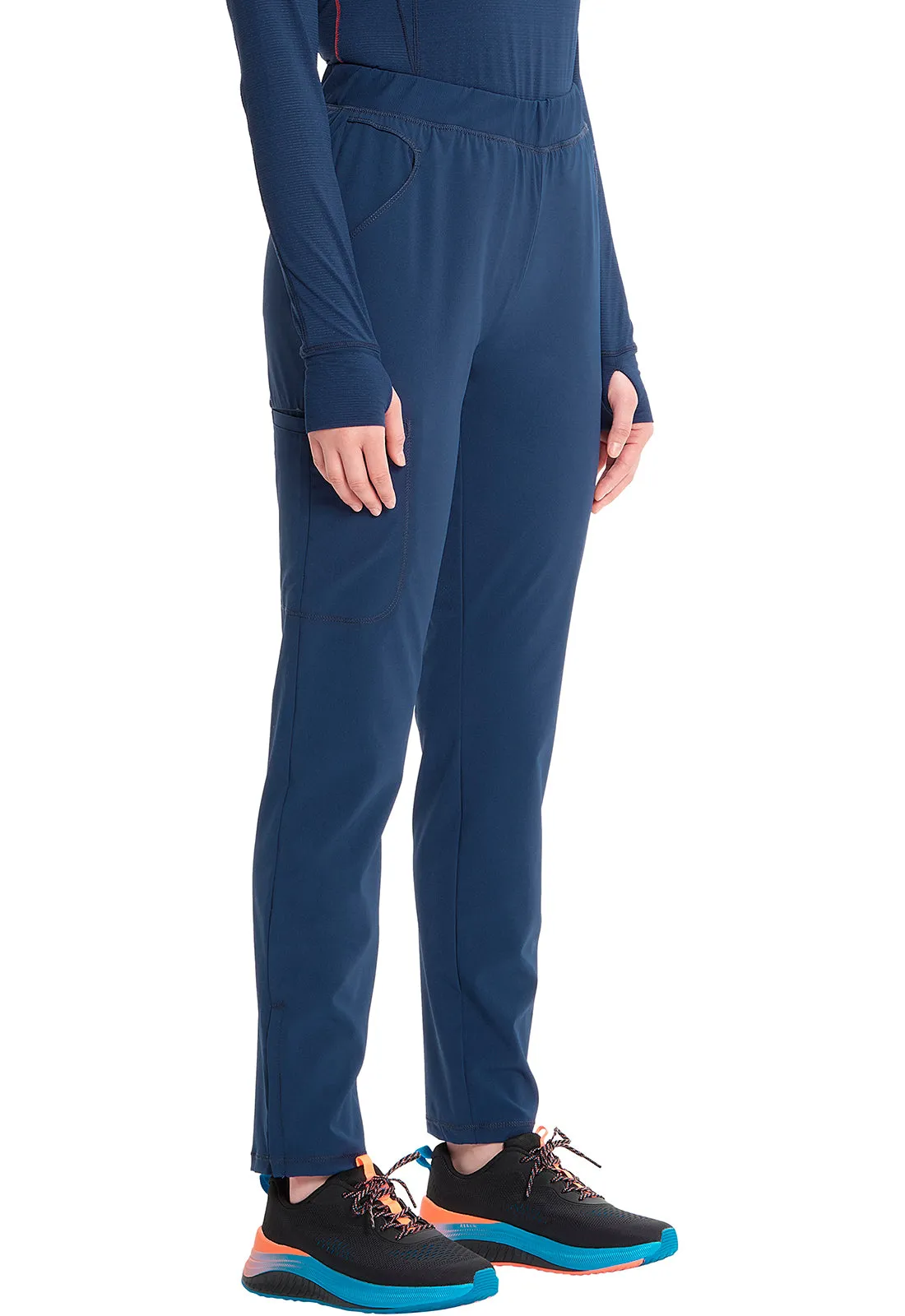 GNR8 IN120A Mid Rise Pull-on Tapered Leg Cargo Pants Navy
