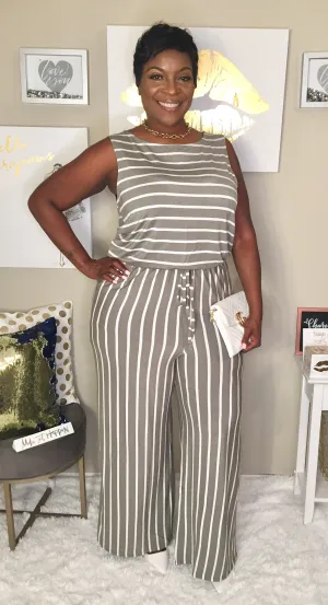 Go On Stripe Jumpsuit