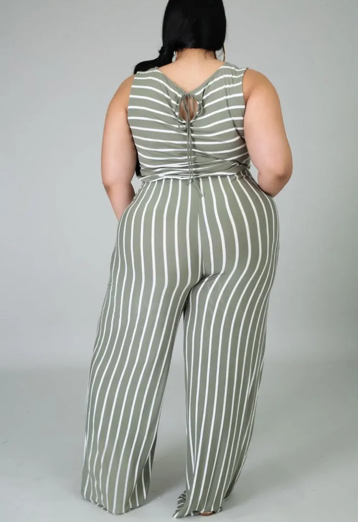 Go On Stripe Jumpsuit