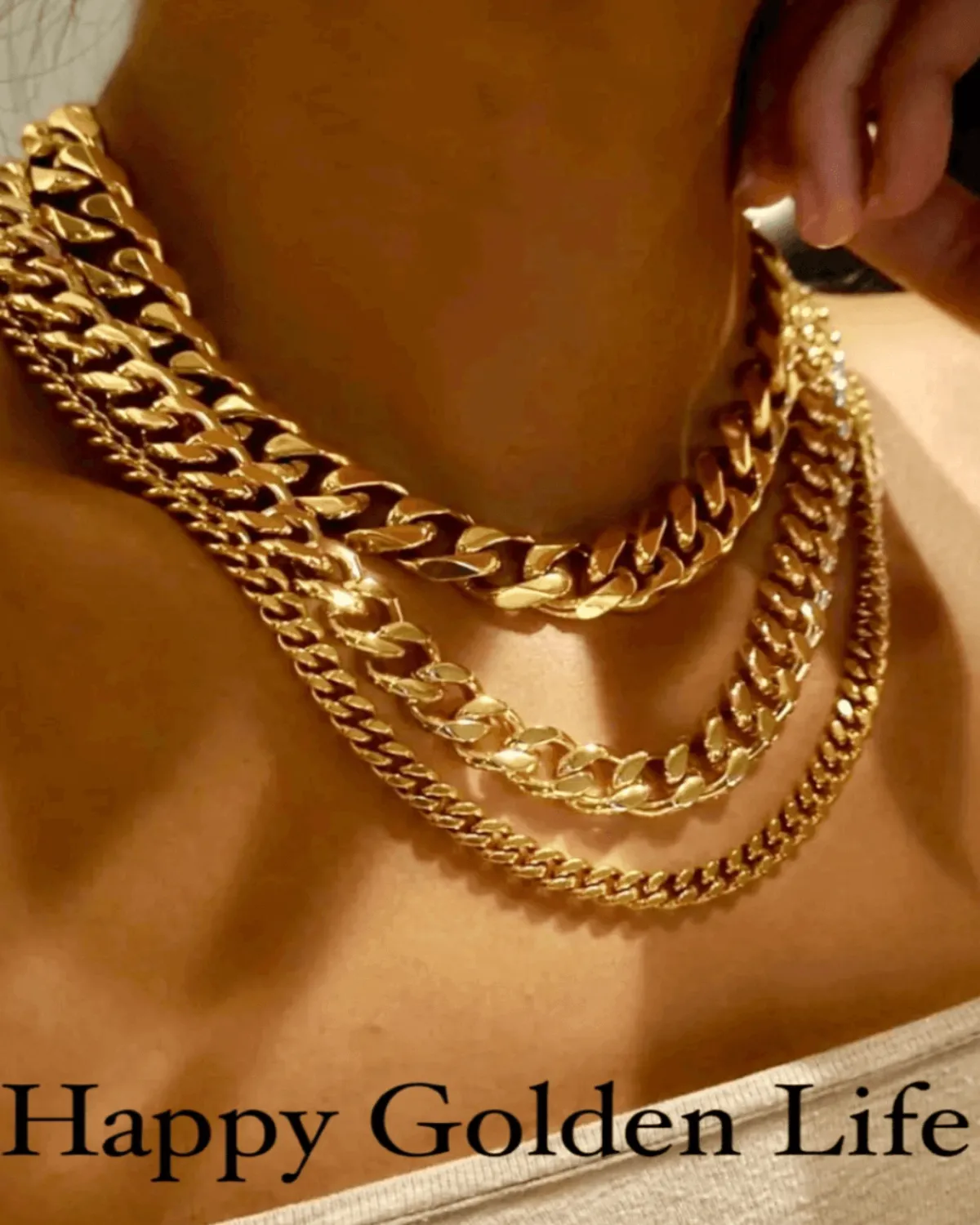 Gold Chunky Chain Necklace