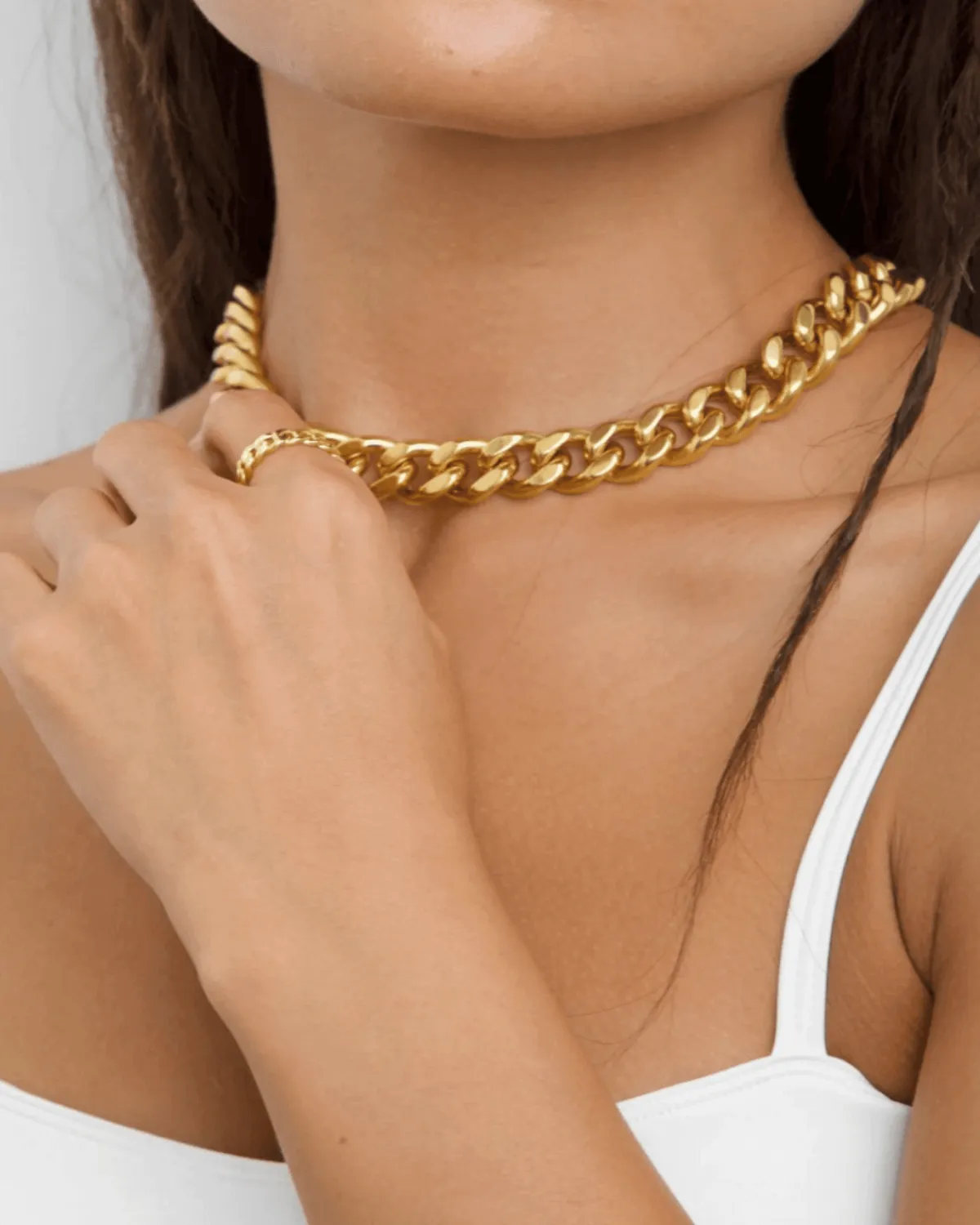 Gold Chunky Chain Necklace