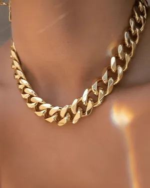 Gold Chunky Chain Necklace