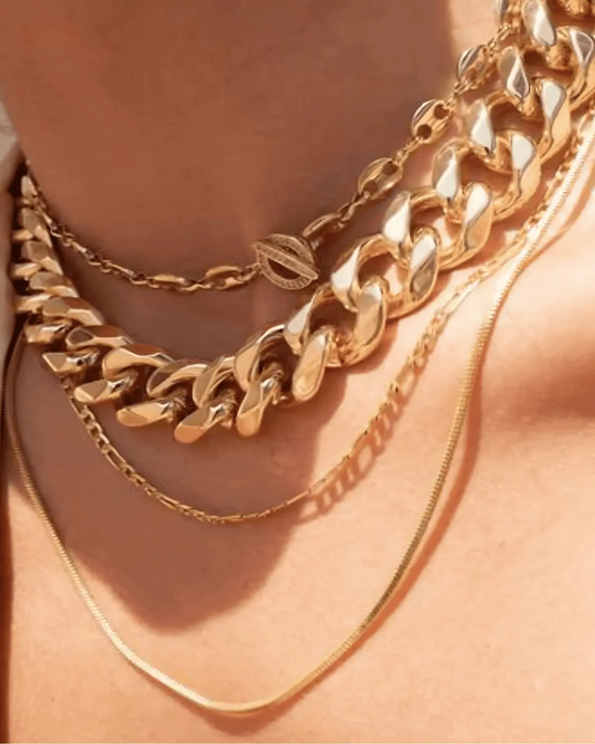 Gold Chunky Chain Necklace