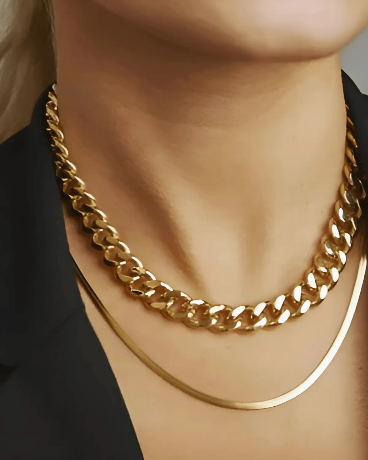 Gold Chunky Chain Necklace