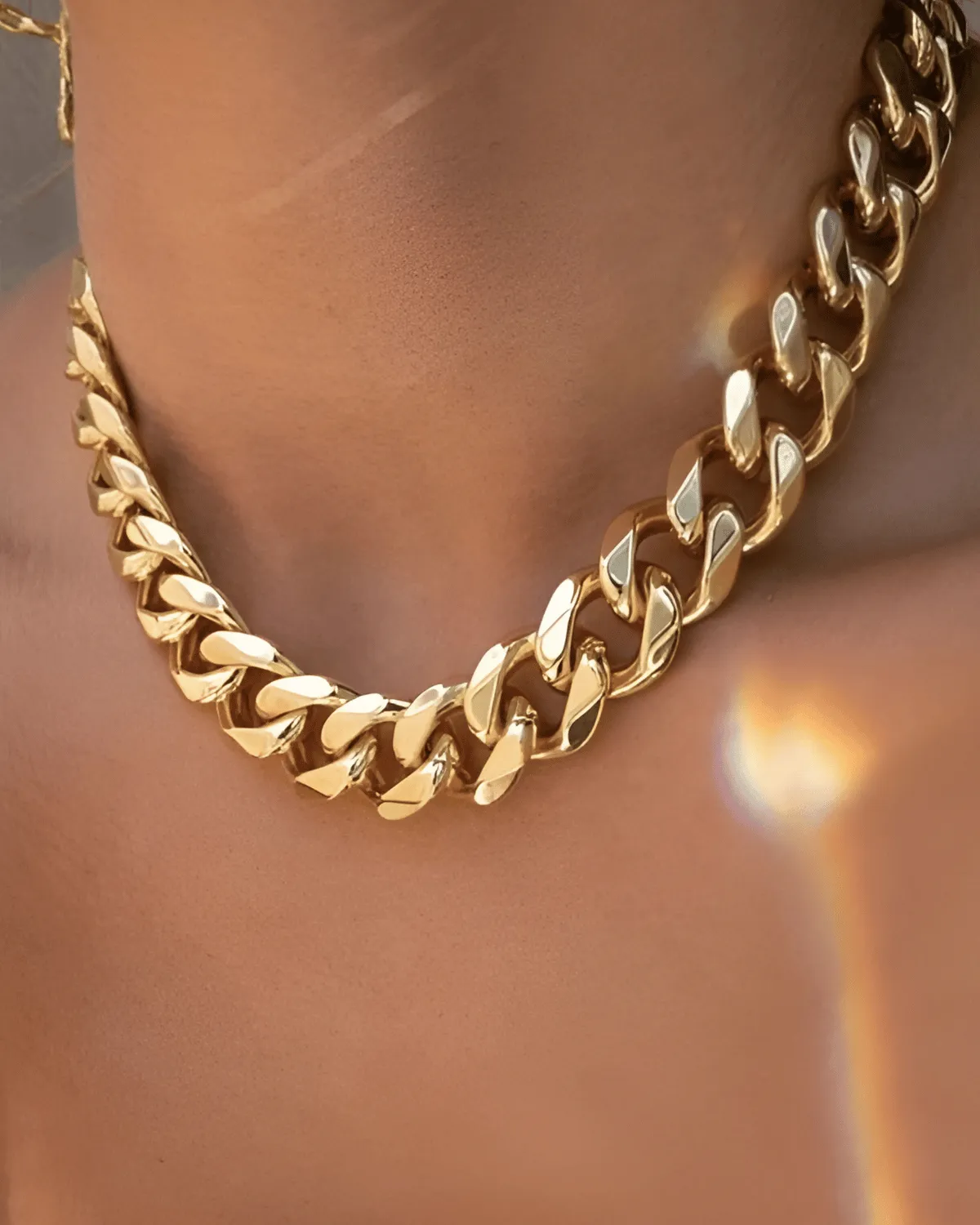 Gold Chunky Chain Necklace