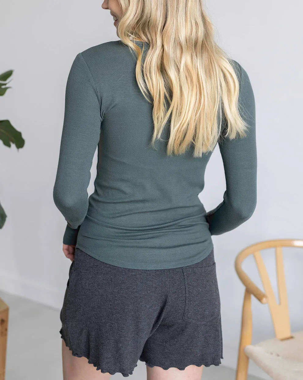 Grace & Lace Essential Ribbed Long Sleeve Tee
