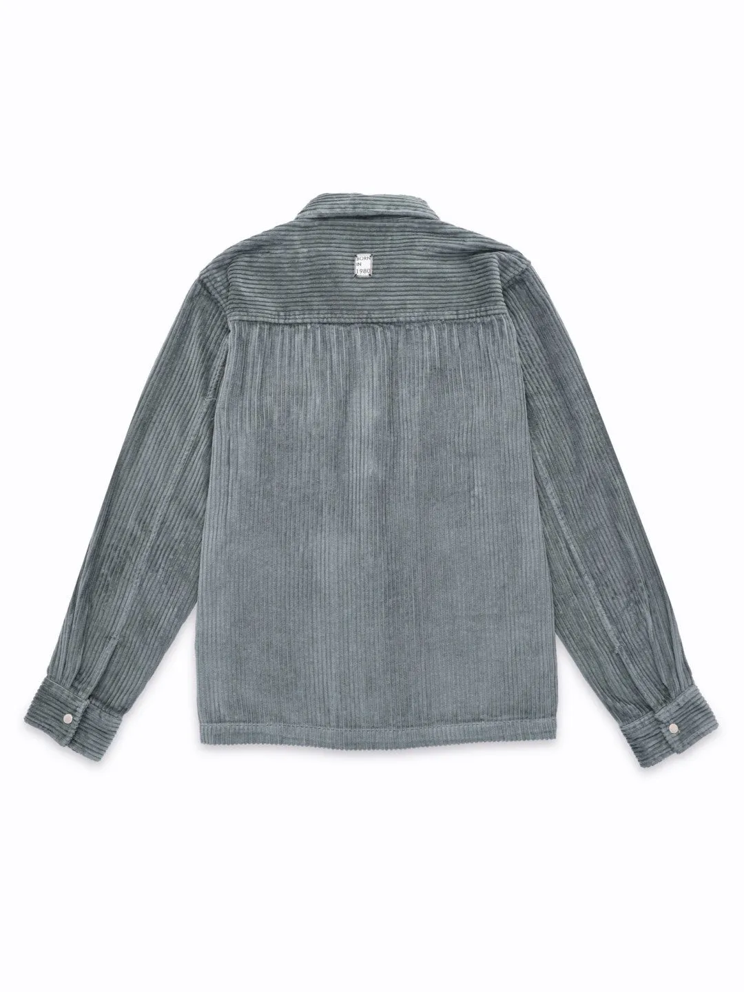 Green Corduroy Mens Overshirt