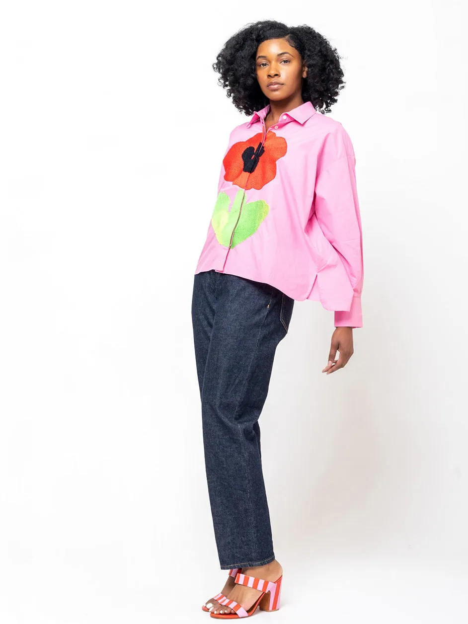 Greta Shirt - Rose Cocquelicot
