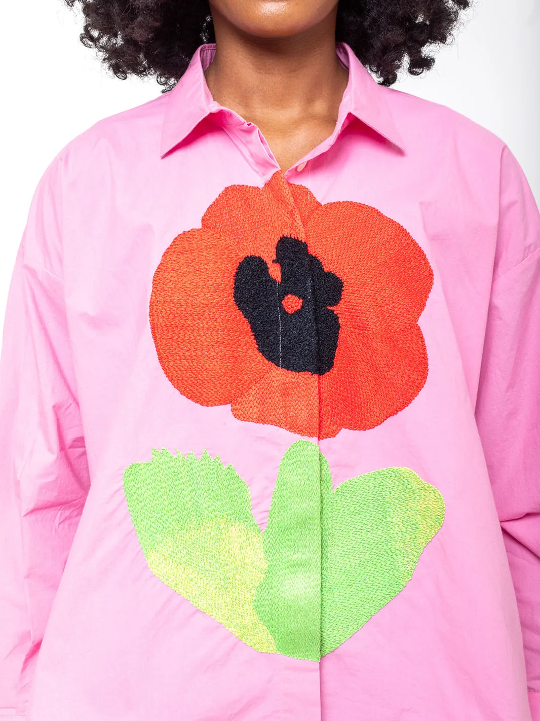 Greta Shirt - Rose Cocquelicot