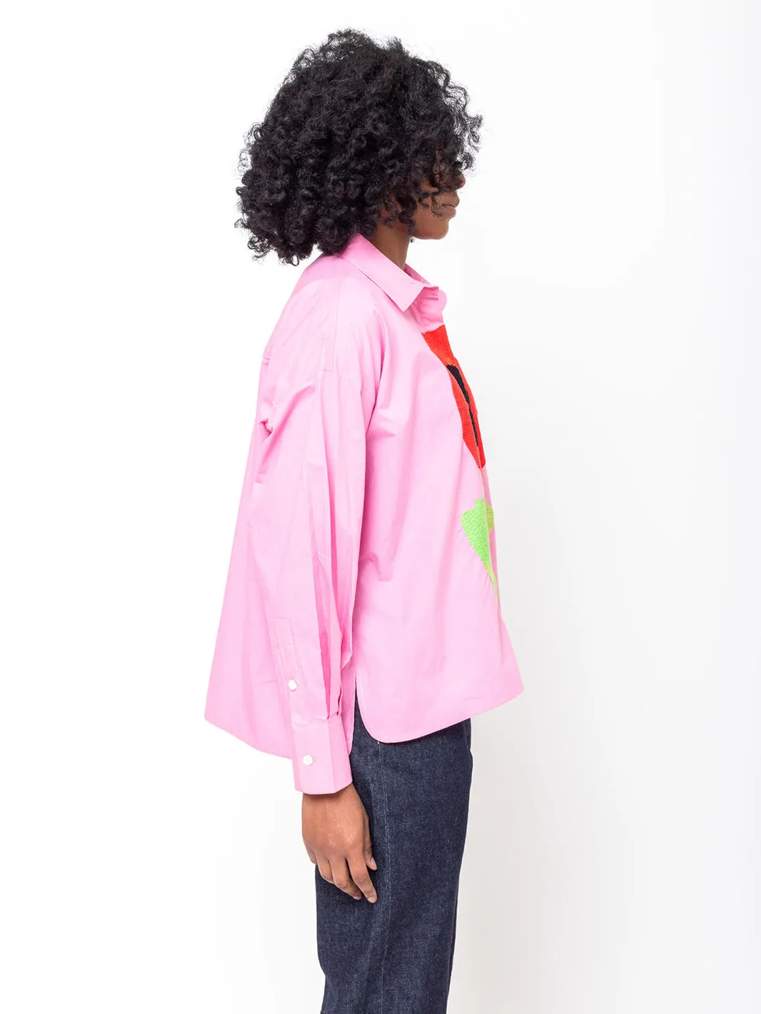 Greta Shirt - Rose Cocquelicot