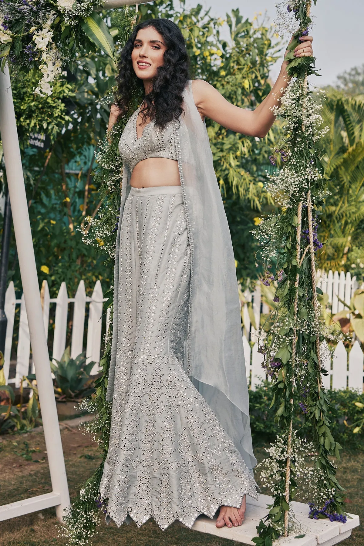 Grey Jacket Set