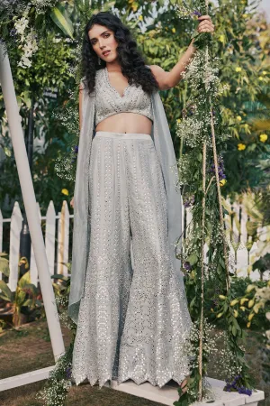 Grey Jacket Set