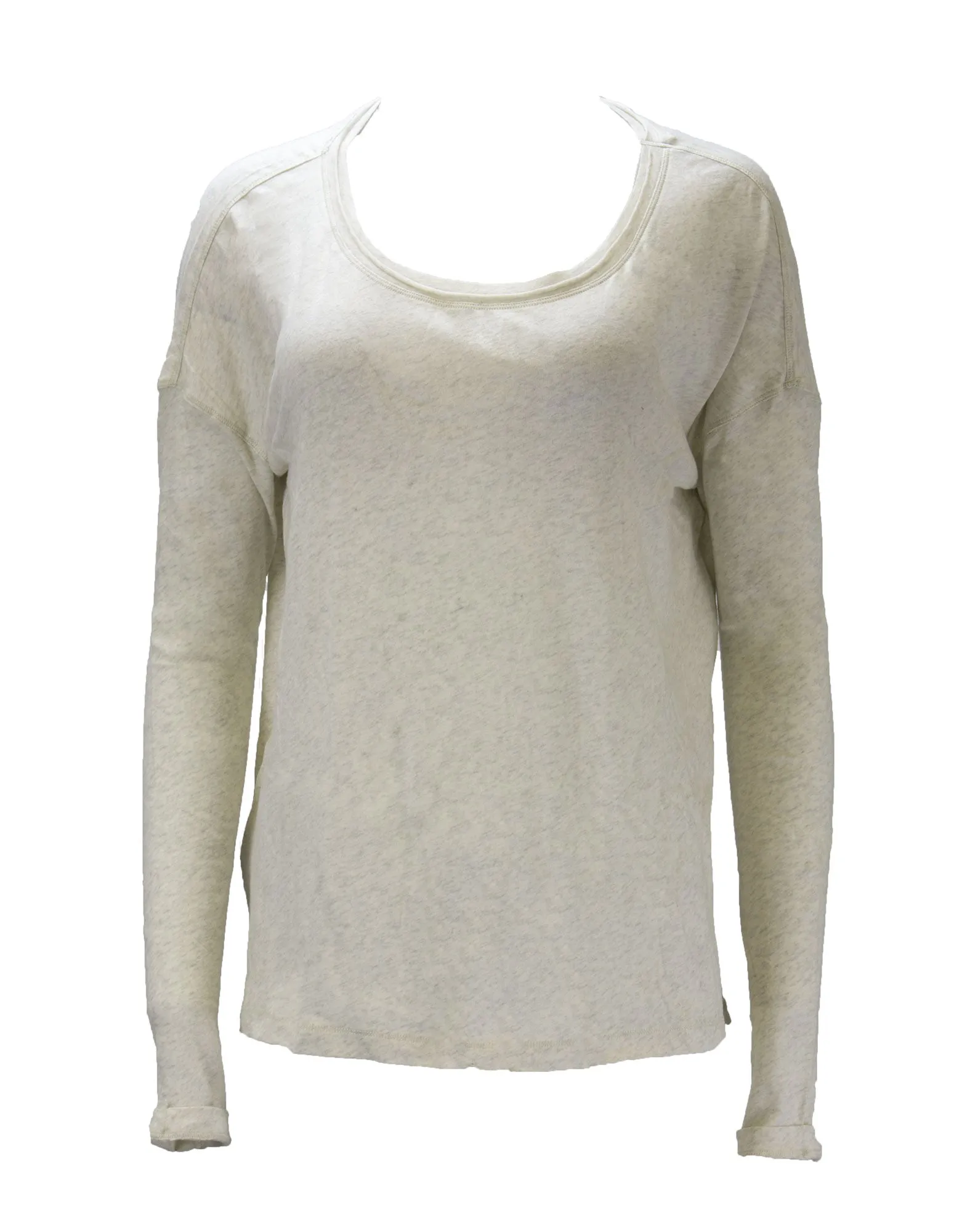 Grey State Women's Cotton Yummy Tee, Crème Heather, Small
