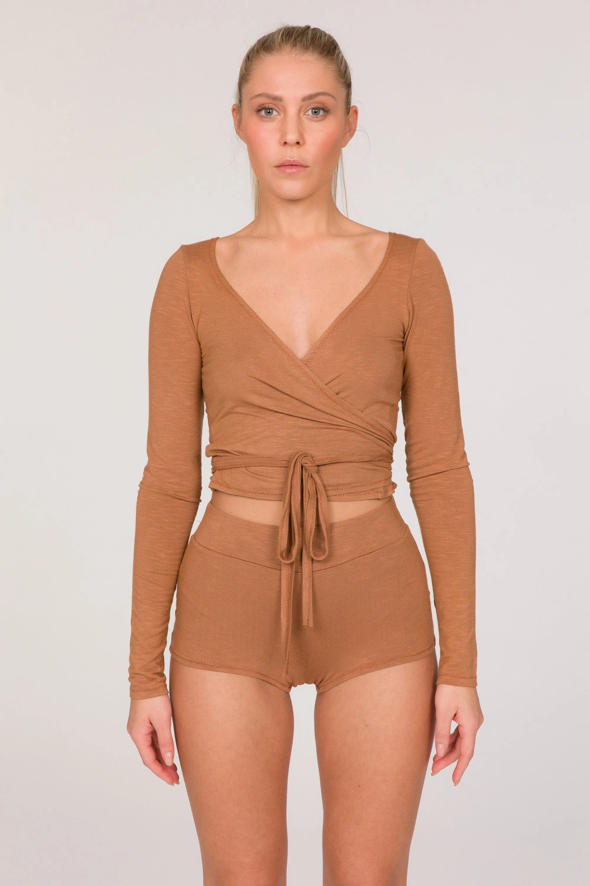 Gurudasana Bamboo Cache-Coeur - Wrap Long Sleeve