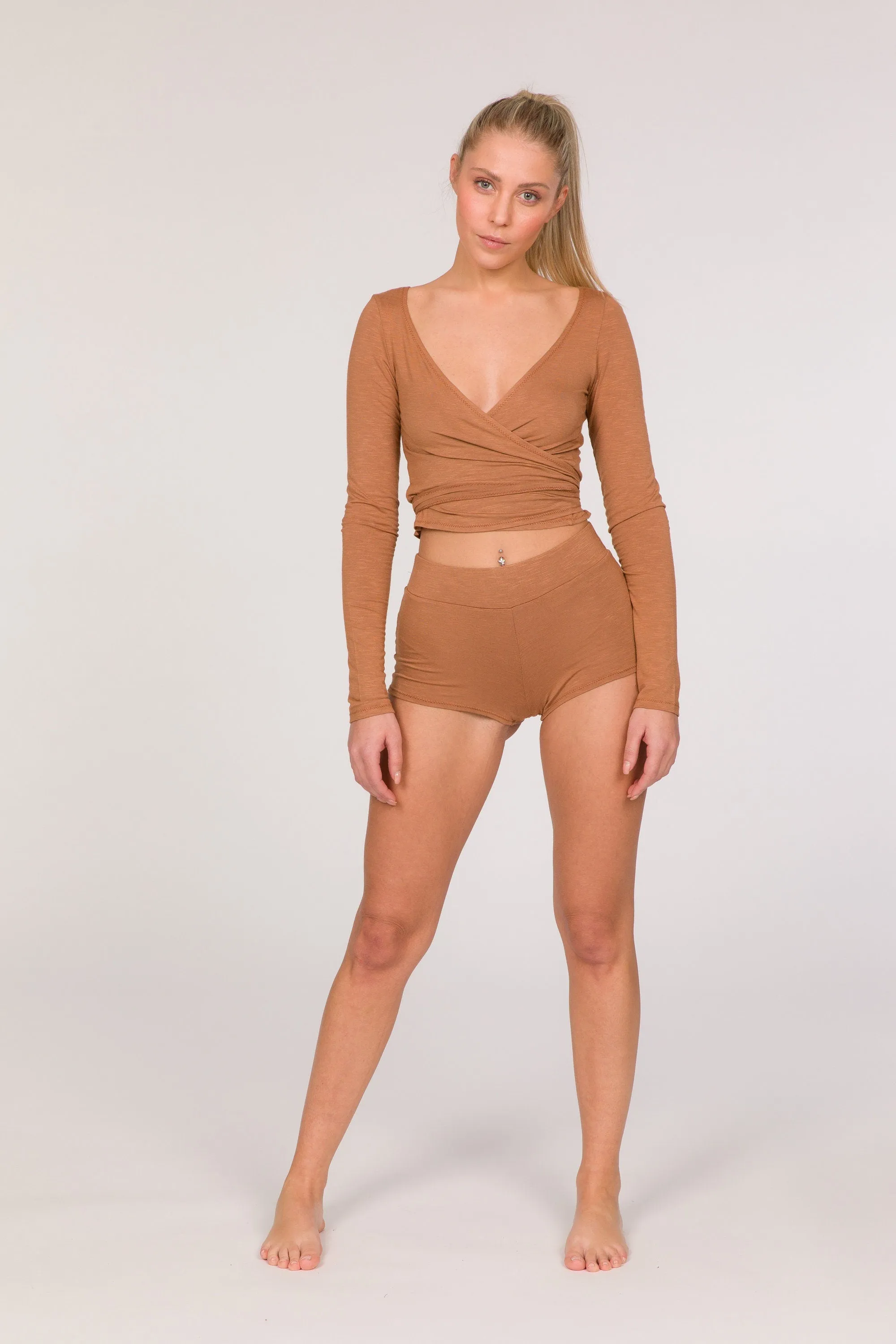 Gurudasana Bamboo Cache-Coeur - Wrap Long Sleeve