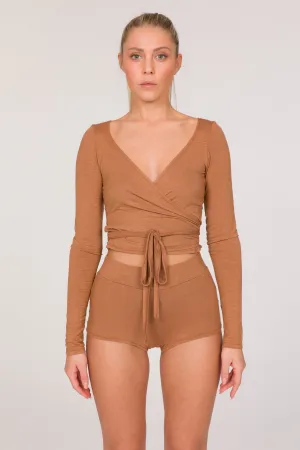Gurudasana Bamboo Cache-Coeur - Wrap Long Sleeve