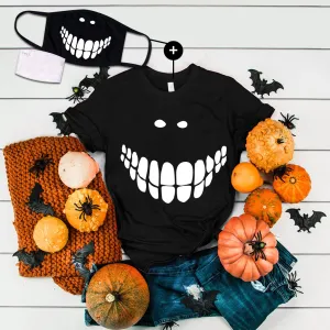 Halloween Printed T-shirt 2-Piece Set