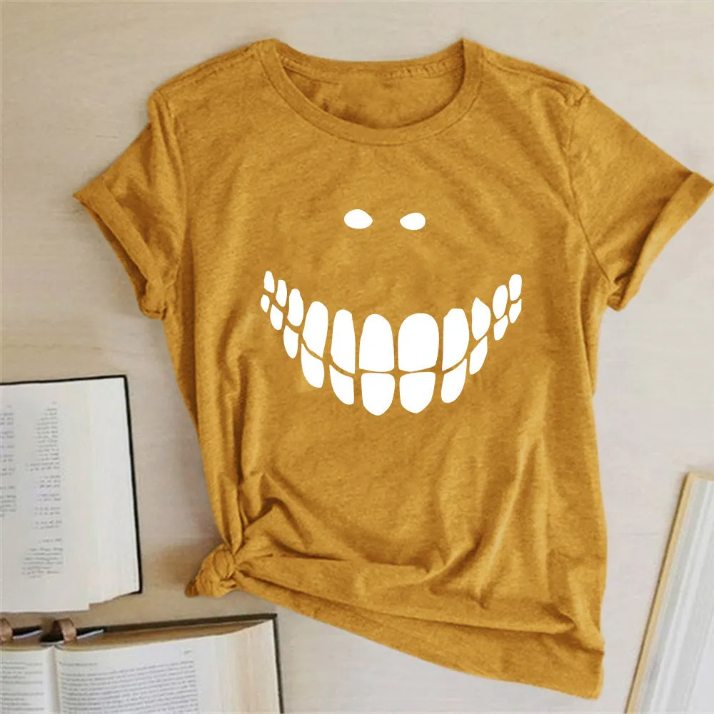 Halloween Printed T-shirt 2-Piece Set