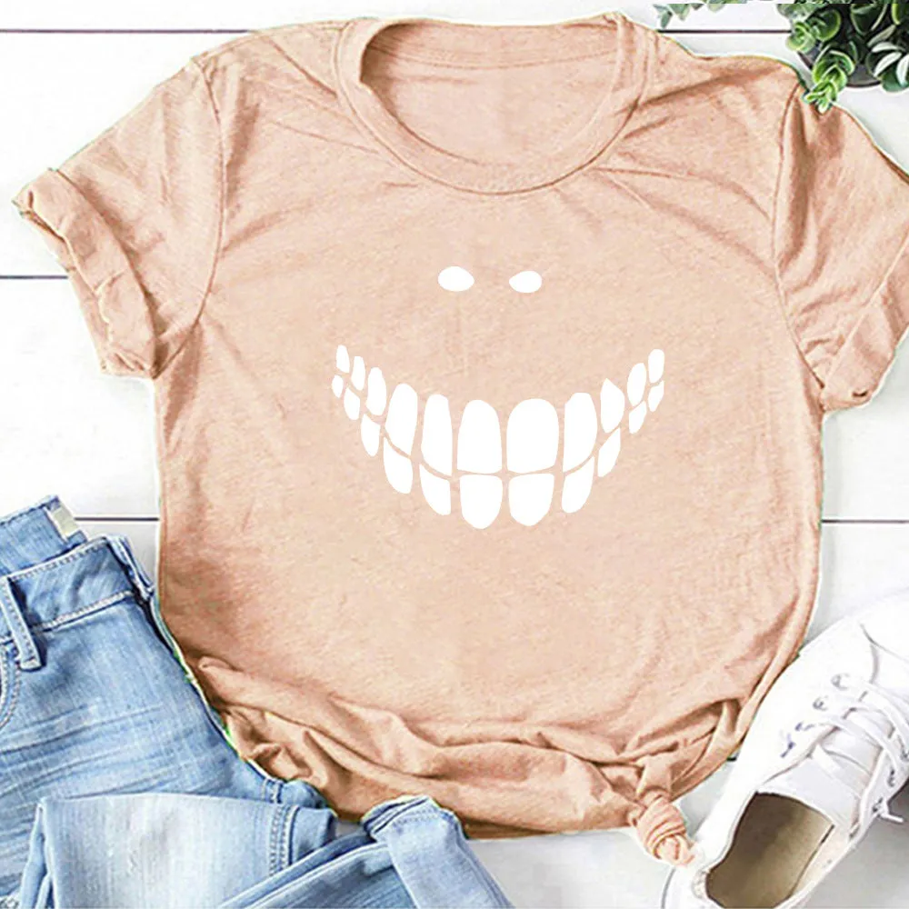 Halloween Printed T-shirt 2-Piece Set