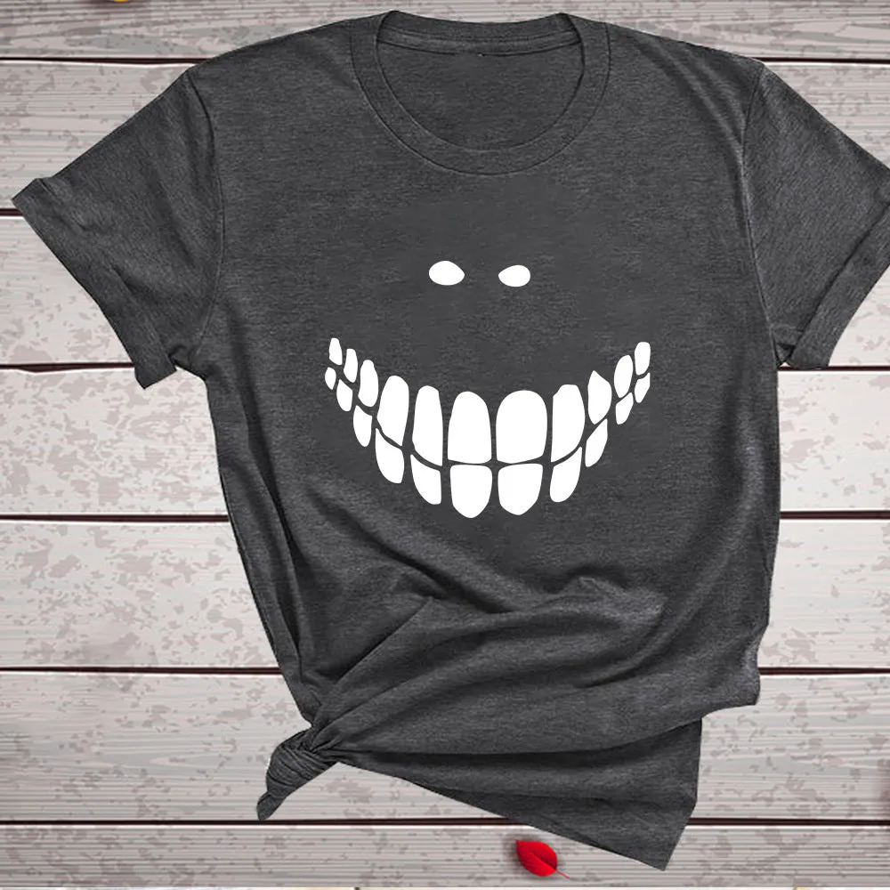 Halloween Printed T-shirt 2-Piece Set
