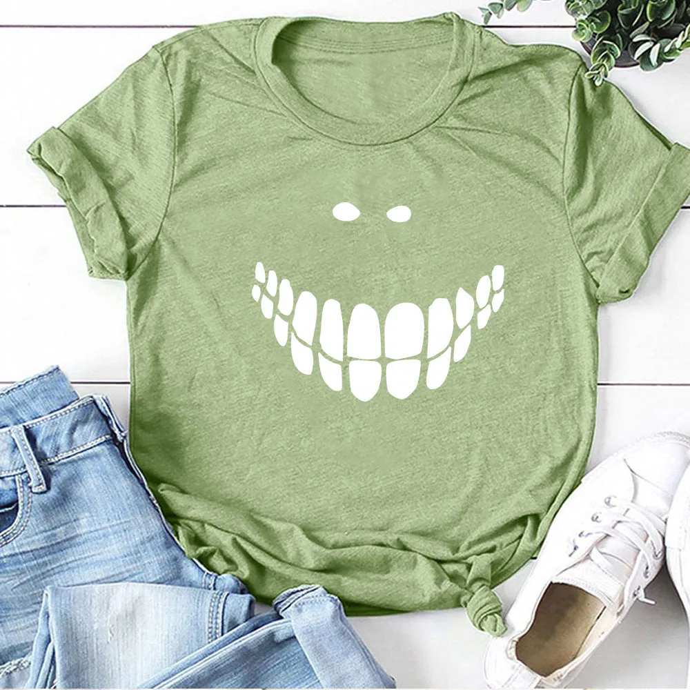 Halloween Printed T-shirt 2-Piece Set