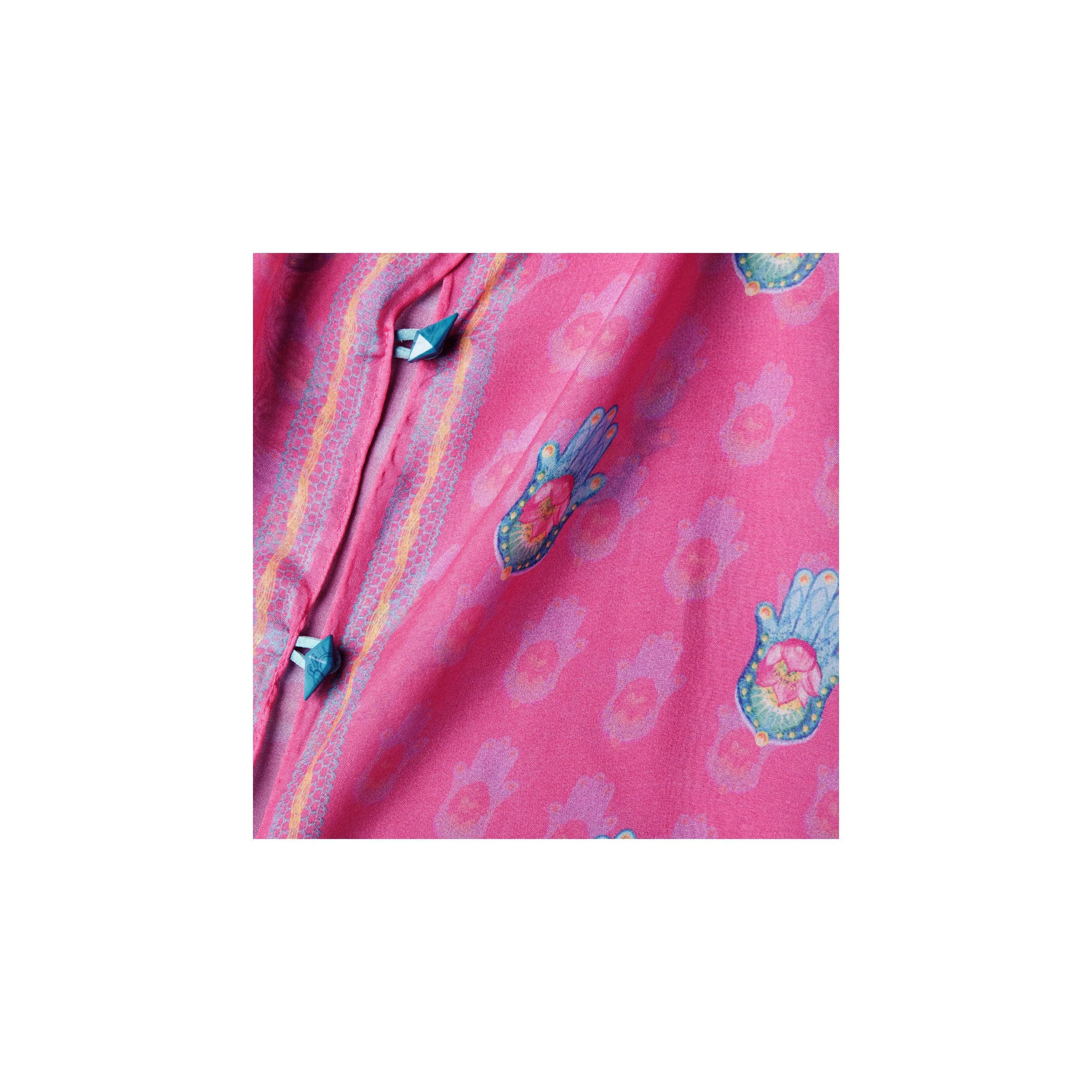 Hamsa Silk Chiffon Scarf Wrap