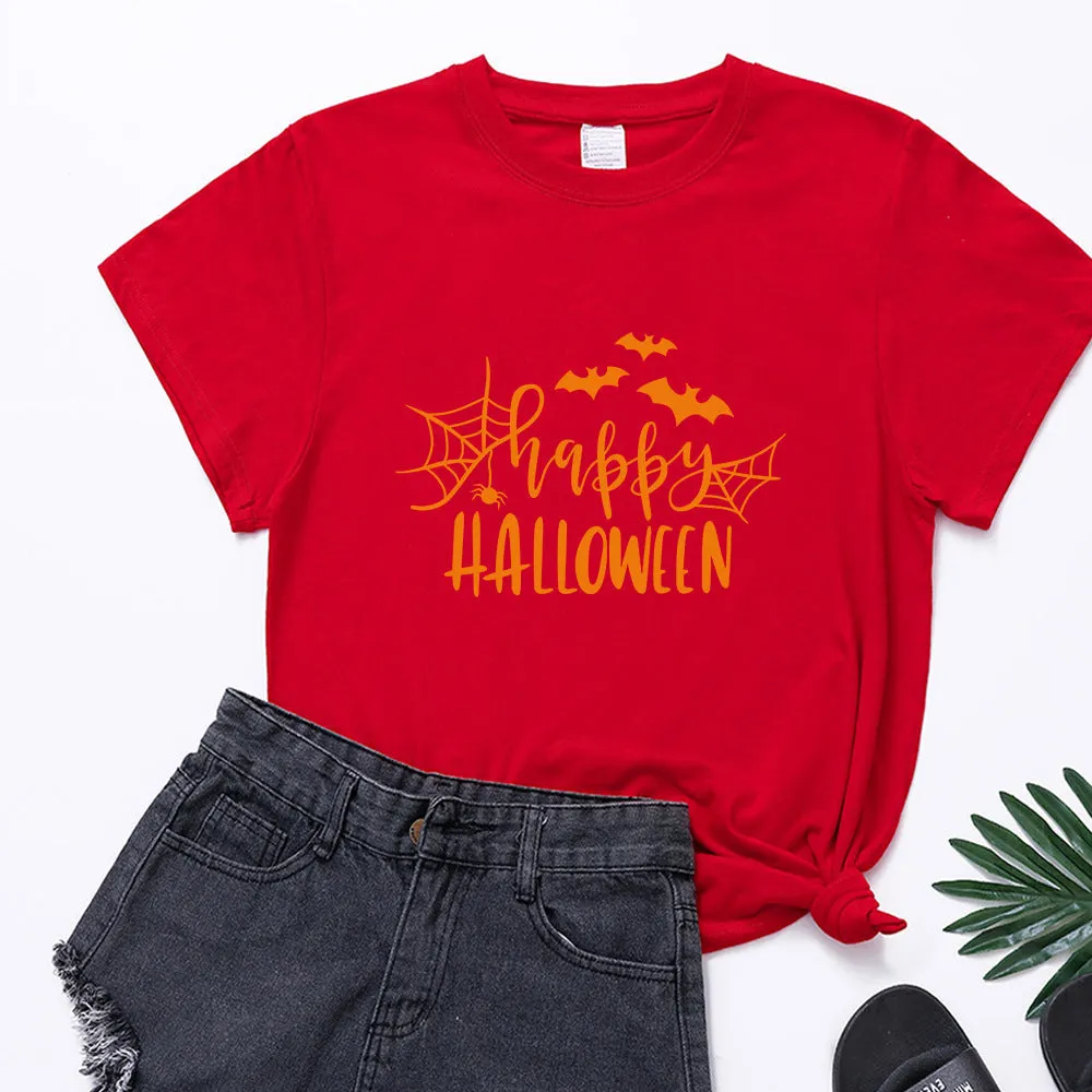 Happy Halloween Printed T-shirt