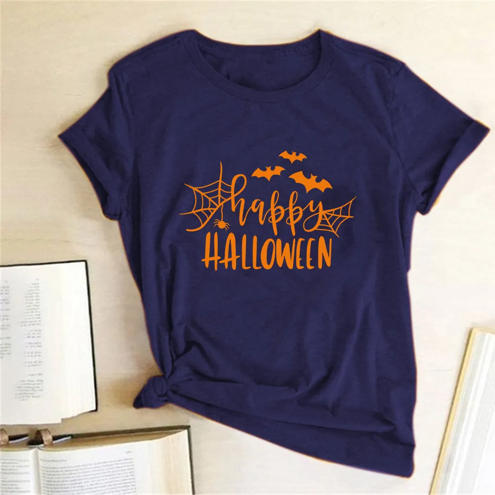 Happy Halloween Printed T-shirt